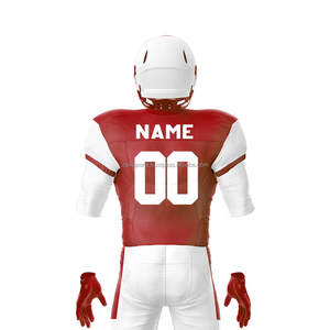 Uniforme de Fútbol Americano Sublimado Personalizado al por Mayor, Uniforme de Fútbol Americano Ajustado de Alta Calidad en Colores Lisos - Product Image 4