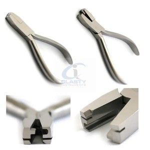 Pince à plier manuelle en acier inoxydable pour attaches à flèche, instrument chirurgical dentaire orthodontique durable certifié CE OEM - Product Image 3