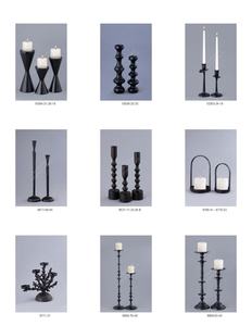 Porte-bougie en aluminium fait main, noir mat, design moderne, support décoratif pour bougies, décoration de mariage et de Noël, haute qualité - Product Image 6