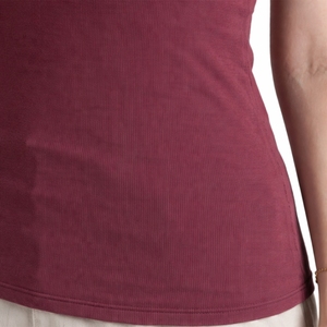 Camiseta de Tirantes Tejida de Alta Calidad para Mujer, Ajustada, Transpirable, de Algodón y Poliéster, para Verano, Fitness, Elástica, de Color Sólido - Product Image 5
