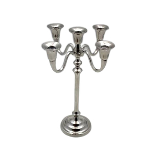 Metal Candle Holder European Luxury Modern Design <b>Retro</b> Romantic Silver Shiny Candle Holder Restaurant <b>Decoration</b> - Product Image 3