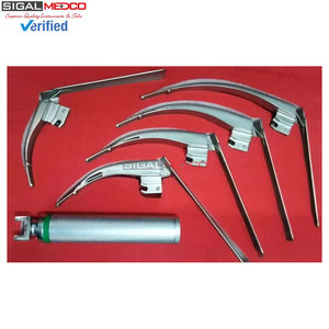 Diagnostic Fiber <b>Optic</b> Laryngoscope Set Flexible Tip Blade Sizes Medium Germany Stainless Steel Manual Operation Airway - Product Image 2