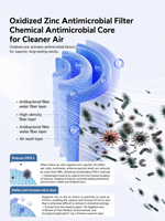 Nouvel humidificateur sans brume, humidificateur à forte production de brume avec purification de l'air, mini purificateur portable à ions négatifs pour la maison et le bureau