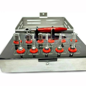 Kit de Implantes Quirúrgicos Dentales Manual de Acero Inoxidable con Brocas Autoperforantes para Hueso y Recolector de Múltiple Óseo por Blush Surgical - Product Image 5
