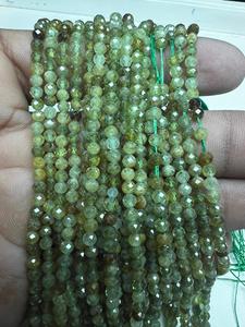 TASBIYA GEMS - Cuentas Redondas Facetadas de Vasonita Verde de 3 mm con Certificado de Terceros, Listas para Enviar, para la Elaboración de Collares - Product Image 4