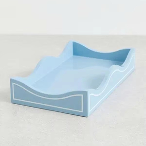 Lightweight Durable Elegant Design Ideal Gift for Home Decor Serving and Modern Lifestyle Use Beautiful Artisan Lacquer Tray - Product Image 1