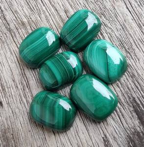5 Piezas de Cabujones de Malaquita Natural, Forma Rectangular de Cojín, Gemas Pulidas de Alta Calidad, Venta al Por Mayor - Product Image 2