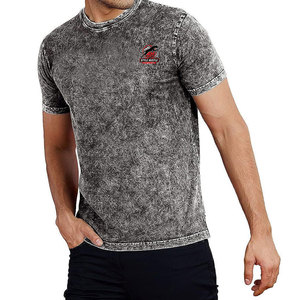 Camisetas de algodón 100% con estampado y lavado ácido, de corte holgado, de alta calidad, hechas en Pakistán, al por mayor, a precio económico, para hombre. - Product Image 1