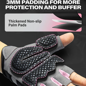 Ultra <b>Thin</b> Lightweight Women's Fitness <b>Gloves</b> 3MM Soft Foam Padded Pal Protection Gear Workout <b>Gloves</b> Wholesale Price <b>Gloves</b> - Product Image 5