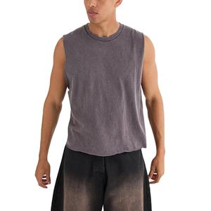 Hot Selling <b>Slim</b> Fit Wholesale Sports Summer High Quality Lightweight Breathable Quick Dry Custom Logo Design Men's Tank Top - Product Image 2