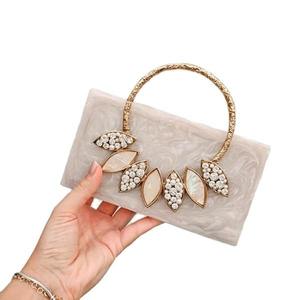 Bolso de Mano Moderno de Resina Ecológica, Transparente, para Mujer, para Bodas, Fiestas Nocturnas, Diseño de Diseñador - Product Image 1