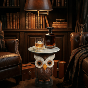 Table d'appoint hibou, statue animale, tables d'appoint pour salon - Product Image 4