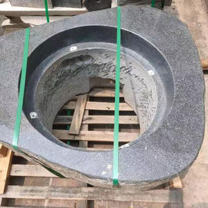 Modern Stone <b>Fire</b> <b>Pit</b> <b>Table</b> with Bioethanol Fuel Outdoor Fireplace for Patio Garden Freestanding Design - Product Image 4