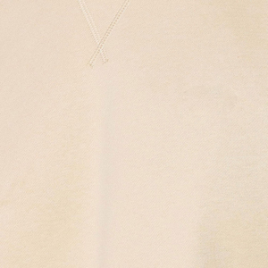 Sweat-shirt à col rond en mélange de coton beige uni, tricoté, manches longues, respirant, séchage rapide, coupe classique, pour l'automne et l'hiver - Product Image 5