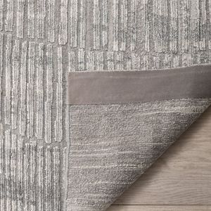 Tapis moderne à motif floral en jute naturelle, à poils moyens, fait main, bouclé/coupe, rembourré, lavable, antimicrobien, adapté aux animaux domestiques, antidérapant - Product Image 4