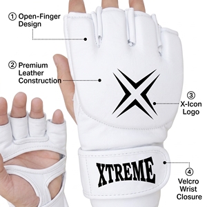 Gants de MMA à doigts ouverts, gants de combat MMA, gants de protection pour l'entraînement MMA, équipement d'entraînement MMA pour le kickboxing et l'entraînement - Product Image 2