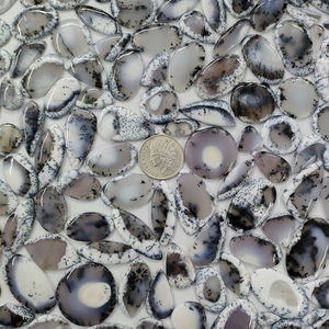 Lot de cabochons d'opale dendritique naturelle en gros, lot de pierres précieuses d'opale dendritique pour la fabrication de bijoux - Product Image 1