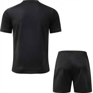 Unisex Soccer Jersey Kit Solid Color Short Sleeve Moisture <b>Wicking</b> Breathable Quick Dry Polyester Adult Uniforms - Product Image 4