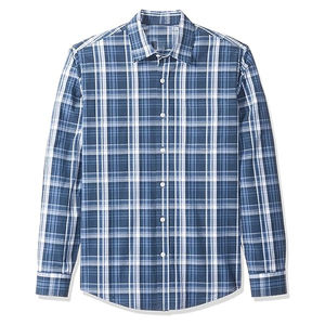 Chemise habillée formelle à manches longues pour homme, 100 % coton sergé respirant, service OEM pour bureau et affaires - Product Image 4