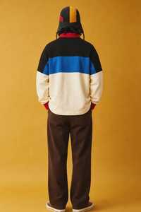 <b>Men's</b> Autumn Color Block Turn Down Collar Long Sleeve Top Streetwear Casual Tracksuit <b>Shirt</b> - Product Image 3