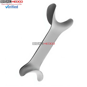 Retractor Bucal Plateado de 4.5 Pulgadas, Doble Extremo, Instrumento Dental Manual de Ortodoncia, Acero Inoxidable de Grado Alemán, Certificado CE - Product Image 5