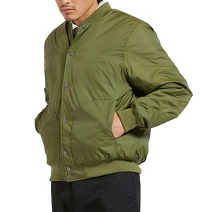 Chaqueta Bomber Clásica para Hombre, Impermeable, Transpirable, que Absorbe la Humedad, Talla Grande, Forro Naranja, Otoño, Gruesa, Cálida, con Cierre Completo - Product Image 2
