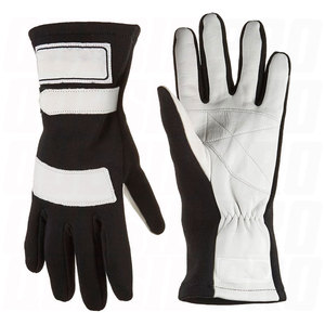 Guantes de Carreras de Karting Personalizados de Cuero Texturizado, Resistentes al Fuego, de Dedo Completo, con Puño Recto, para Deportes de Motor - Product Image 1