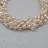 Perles de riz en perles d'eau douce naturelles authentiques de 7 mm et 8 mm, qualité AAA++, perles blanches, fournitures tendance pour la fabrication de bijoux, certifiées IGI