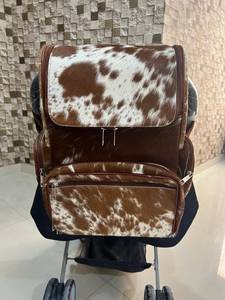 Multi Uses Stylish 100% Genuine Leather Hair On <b>Backpack</b> Bag new arrival sustainable <b>Waterproof</b> Portable Hair On <b>Backpack</b> Bag - Product Image 6
