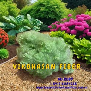 วัสดุเติมโซฟาของเล่นคุณภาพพรีเมียม VIKOHASAN โพลีเอสเตอร์ 100% 15D HS สีเขียวแบบเส้นใย  GRS ซิลิโคนเคลือบ  ทนไฟ - Product Image 5