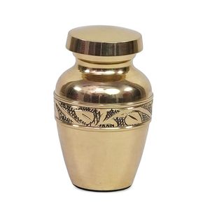 Classical Teardrop Copper <b>Urn</b> with Airtight Lid for Dogs - Product Image 1