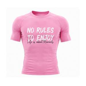 T-shirt de compression personnalisé pour homme, séchage rapide, extensible, pour la gym, le fitness, l'entraînement sportif, sous-vêtement de sport, haut d'entraînement athlétique, fournisseur OEM - Product Image 1