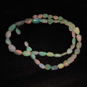 Perles d'opale de feu éthiopienne naturelle de qualité AA, 6-13 mm, 16 pouces, jeu de couleurs, pour la création de bijoux faits main - Product Image 5