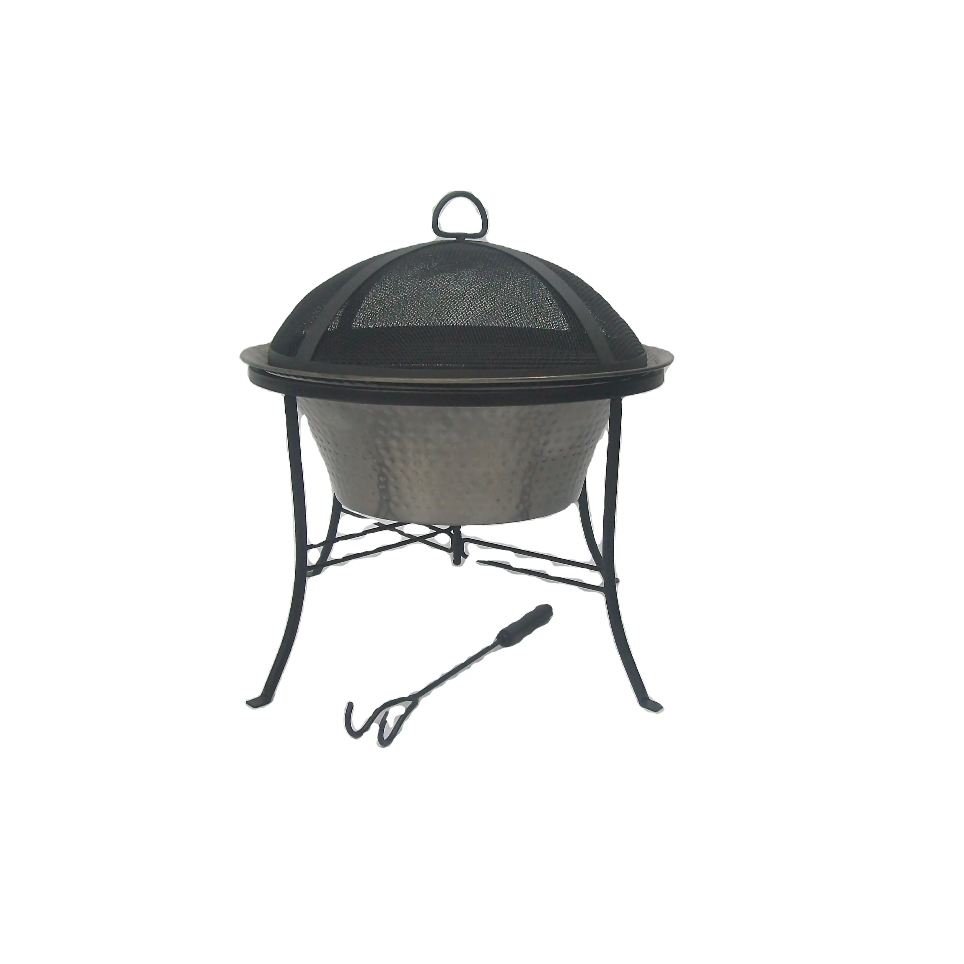 Metal Firepit sağlam ağır ve dayanıklı Bonfire çukur açık Campfire kase bahçe kullanımı için açık kamp barbekü Maki