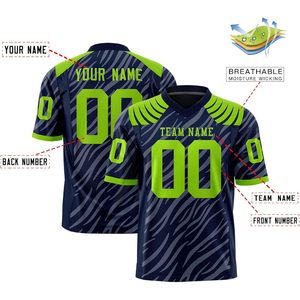 Maillot de football personnalisé pour jeunes hommes et femmes Chemises cousues en maille à manches courtes avec nom et numéro personnalisés - Product Image 1