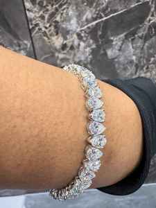 High Quality 925 Sterling Silver Moissanite Diamond Leaf <b>Clover</b> Exquisite Classic Lucky Women's <b>Bracelet</b> Jewelry Gift - Product Image 2