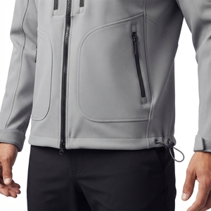 Chaqueta Softshell Personalizada con Logotipo para Hombre, Chaqueta de Trabajo con Cierre Completo, Cuello Alto, Resistente al Viento y al Agua, para Escalada, Entrenamiento y Trabajo al Aire Libre - Product Image 6