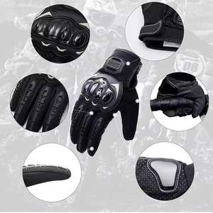 Guantes de Motocicleta de Cuero con Logotipo/Diseño Personalizado, Guantes Deportivos de Carreras con Pantalla Táctil, Absorción de Humedad y Secado Rápido - Product Image 5