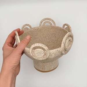 แจกันเซรามิกวินเทจวาบิซาบิคุณภาพสูงทำมือ แจกันเซรามิกสโตนแวร์สำหรับวางบนโต๊ะ ผลิตโดย UO INDIA - Product Image 6