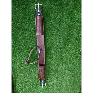 Accesorio de cincha de circunferencia de caballo de cuero de buena calidad Diseño de cesta mecanizada a mano para SILLÍN occidental - Product Image 1