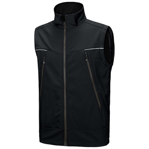 Chaqueta con Capucha Negra Cortavientos para Hombre y Mujer, Manga Larga, Poliéster, Ropa de Invierno, Logotipo en la Manga Izquierda - Product Image 2