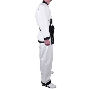 Uniforme de karaté unisexe de haute qualité 100% coton pour l'entraînement aux arts martiaux, séchage rapide, respirant, confortable, logo personnalisé sur le devant - Product Image 3