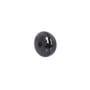Cuentas de Jade Negro Natural Pulido en Forma Redonda de 14x8x3mm, 15.55 Quilates para la Fabricación de Joyas - Product Image 3