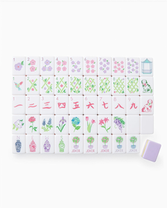 Resin Crafts Wholesale Custom Portable 1-Layer Engraved <b>Mahjong</b> Tiles <b>Set</b> Light Blue Acrylic American <b>Mahjong</b> Tiles - Product Image 5