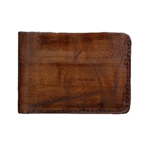 Distressed Brown Retro Style Men Genuine Leather Wallet Custom Logo Multi Card Organizer Cash Pocket <b>Slim</b> Bifold Male <b>Purse</b> - Product Image 1