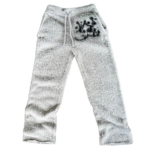 Pantalones de chándal para correr acampanados de cintura media informales para hombre, tela lavada con ácido, pintura de grafiti, estilo holgado de retazos salpicados - Product Image 1