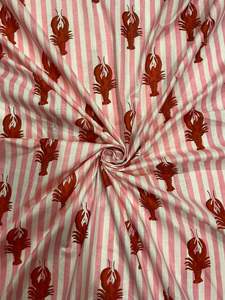 Serviette de table pour garçons en tissu de coton léger imprimé, motif homard et rayures, douce, lavable, textile pour la maison et la salle à manger - Product Image 6