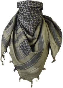 Pañuelo Shemagh de Algodón Verde Oliva para Hombre, Táctico, Elástico en Cuatro Direcciones, Protección Contra el Polvo y el Viento, para Viajes al Aire Libre - Product Image 4