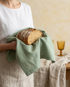 Woven <b>Linen</b> Kitchen <b>Towel</b> Soft Quick Dry Square <b>Tea</b> <b>Towel</b> Solid Color Home Dining Napkin - Product Image 4