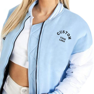 Veste courte pour homme, veste varsity, veste bomber personnalisée avec logo, veste courte style letterman, streetwear, mode, fermeture éclair - Product Image 2